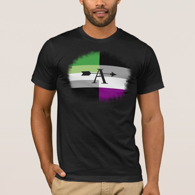 Aromantic Asexual Aro Ace Shirt (Front)