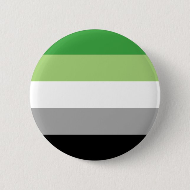Aromantic Flag Button (Front)