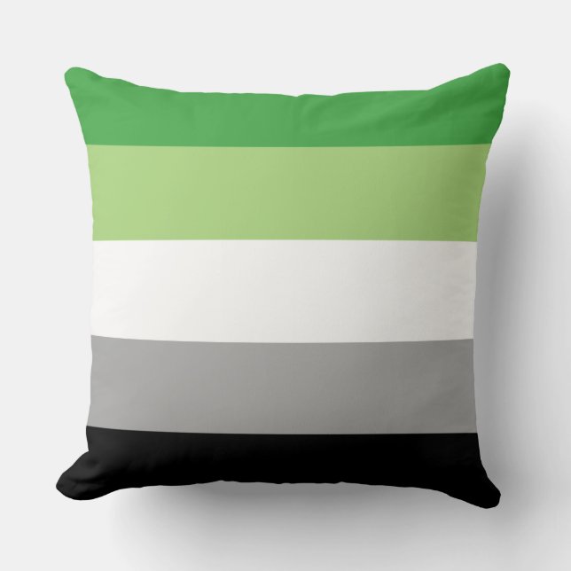 Aromantic Flag Cushion (Front)