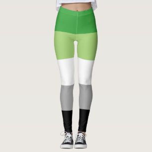 Aromantic Flag Leggings