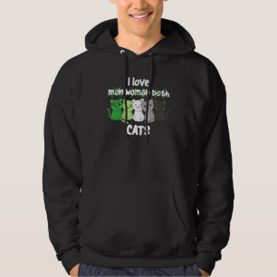 Aromantic Flag Pride LGBTQ Cats cute Aromantic Cat Hoodie