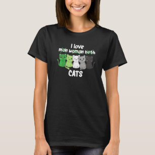 Aromantic Flag Pride LGBTQ Cats cute Aromantic Cat T-Shirt
