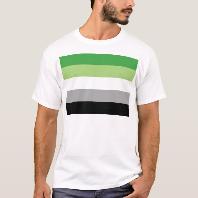 Aromantic flag T-Shirt (Front)