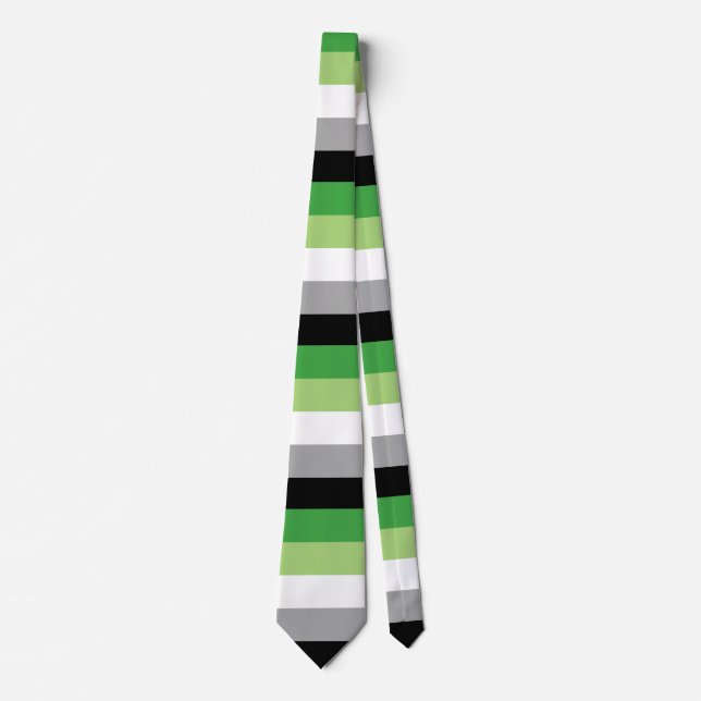 Aromantic Flag Tie (Front)