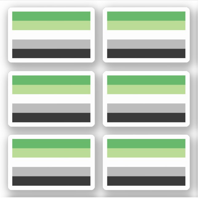 Aromantic Pride flag (Front)