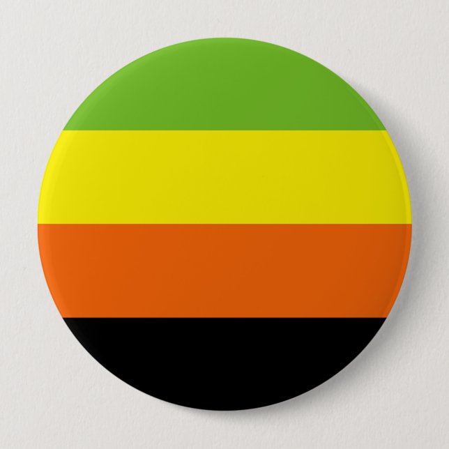 Aromantic Pride Flag 10 Cm Round Badge (Front)