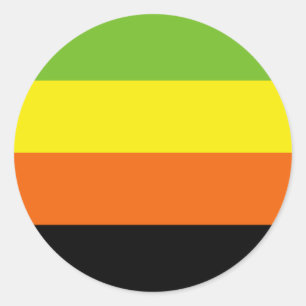 Aromantic Pride Flag Classic Round Sticker