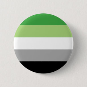 Aromantic Pride Flag LGBTQ 6 Cm Round Badge