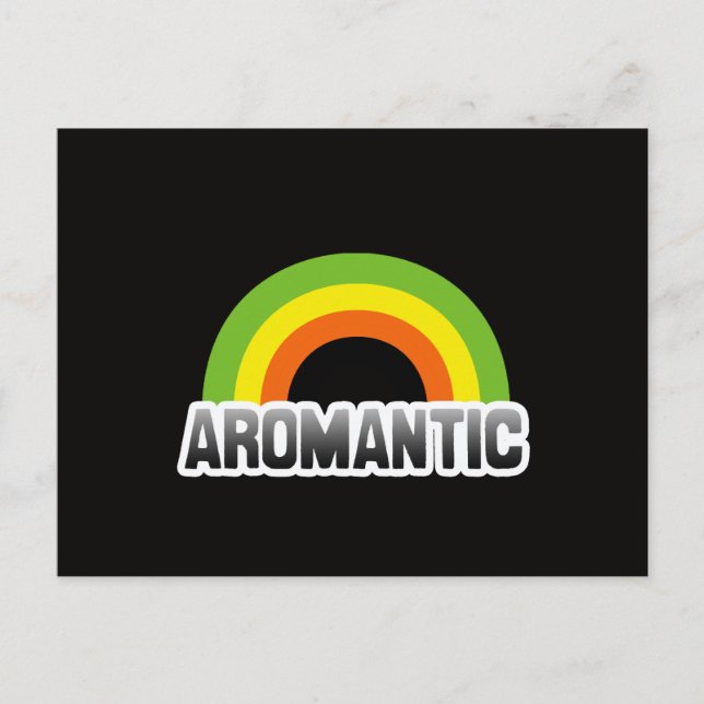 Aromantic Pride Postcard (Front)