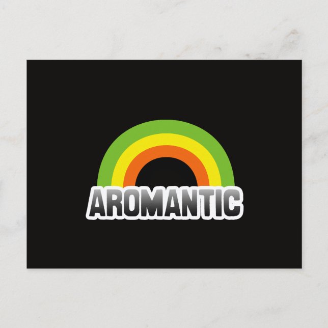 Aromantic Pride Postcard (Front)