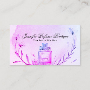 Aromatheraphy Perfume Purple Beauty Makeup Business Card