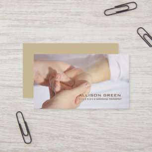 Aromatherapy Acupressure Massage therapist Business Card