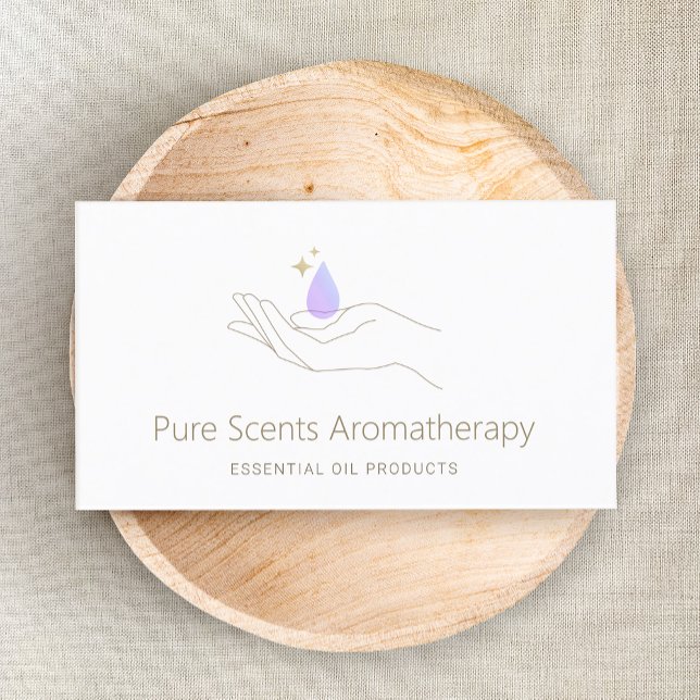 Aromatherapy Aromatherapist Essential Oil Business Card (Creator Uploaded)