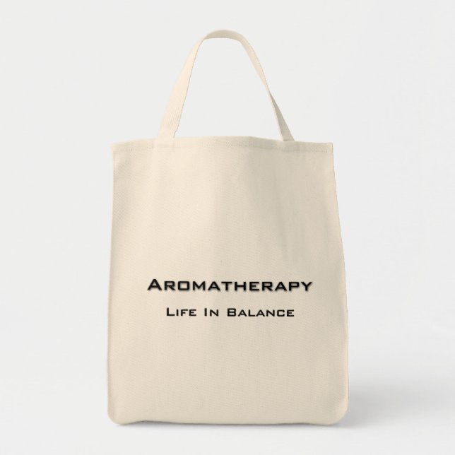 Aromatherapy - Black text Tote Bag (Front)