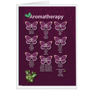 Aromatherapy Chart in Burgundy