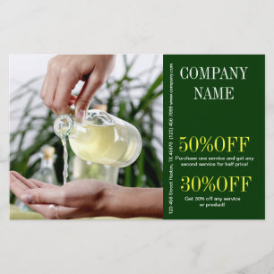 Aromatherapy Essential Oil beauty SPA massage Flyer