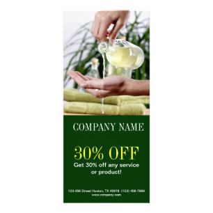 Aromatherapy Essential Oil beauty SPA massage Rack Card