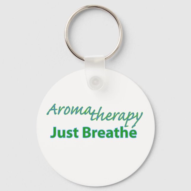 Aromatherapy - Just Breathe Key Ring (Front)