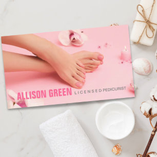 Aromatherapy Manicurist Pedicurist Pedicure Salon Business Card