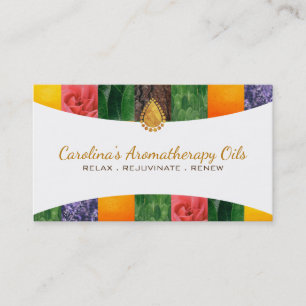 Aromatherapy Oils Slogans Business Cards
