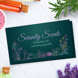 Aromatherapy Practice Scent Therapy  Business Card
