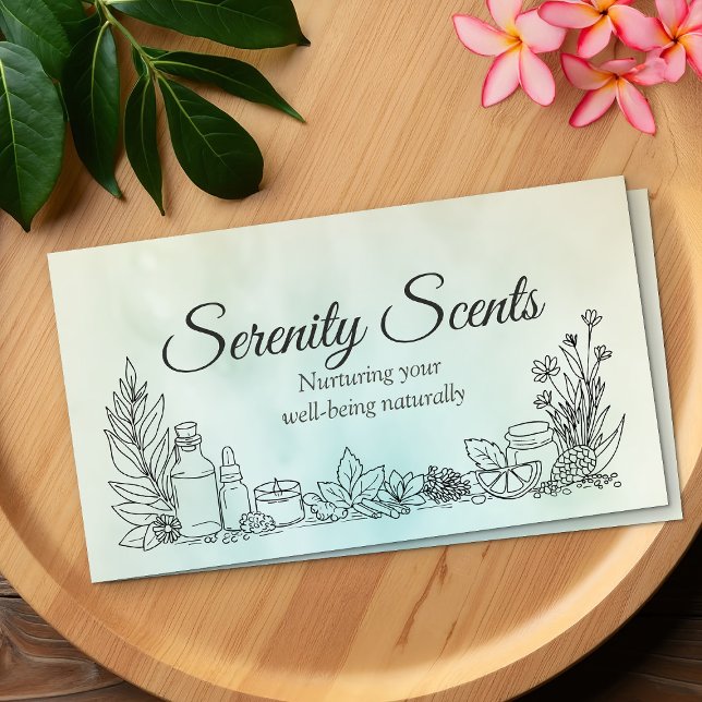 Aromatherapy Practice Scent Therapy  Business Card (Creator Uploaded)