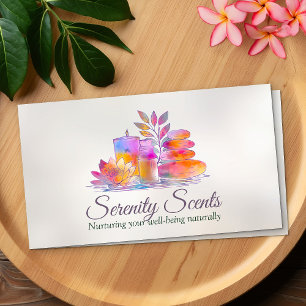 Aromatherapy Practice Scent Therapy  Business Card