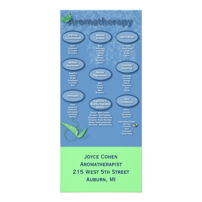 Aromatherapy Rack Card (Front)