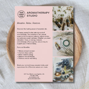 Aromatherapy Spa Custom Logo Promotional Business  Flyer