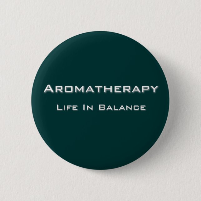 Aromatherapy - White text 6 Cm Round Badge (Front)