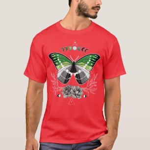 Aromc Butterfly LGBT Pride Flag T-Shirt