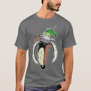 Aromc Unicorn Banana LGBT Pride Flag T-Shirt