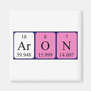 Aron periodic table name magnet