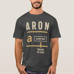 Aron Personalised Name  T-Shirt