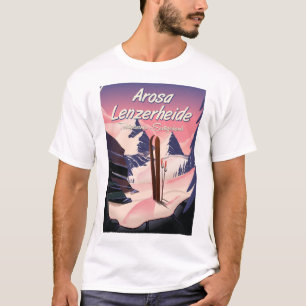 Arosa Lenzerheide,Switzerland ski poster. T-Shirt