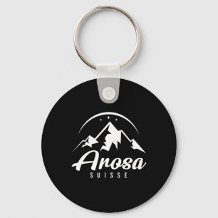 Arosa Switzerland Ski Resort Skiing Snowboarding Key Ring