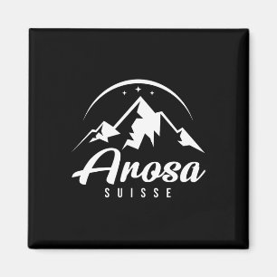 Arosa Switzerland Ski Resort Skiing Snowboarding Magnet