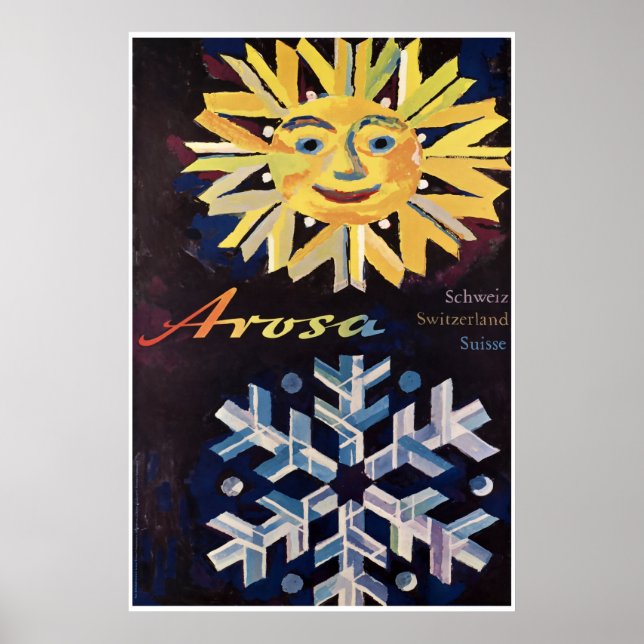 Arosa,Switzerland, Ski Travel Poster (Front)