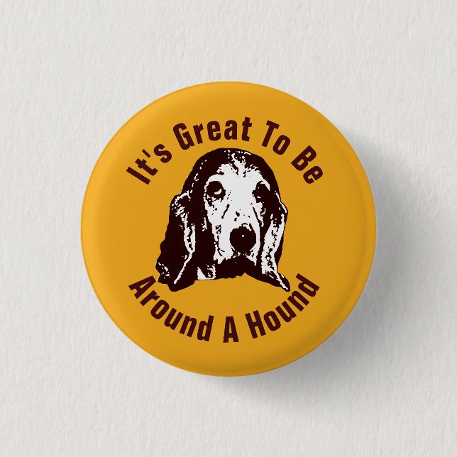 Around A Hound 3 Cm Round Badge (Front)