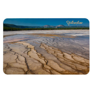 Around of the Grand Prismatic Spring Yellowstone Magnet