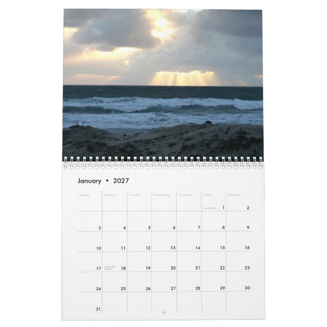 Around San Diego Calendar (Jan 2027)