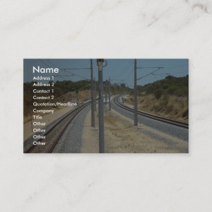 Around The Bend Burns Beach Railroad Bridge In Cur Business Card