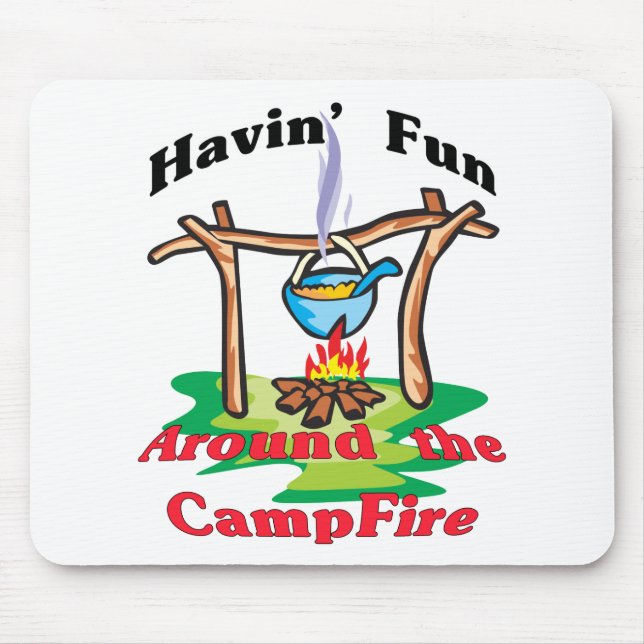 Around the Campfire Mouse Mat (Front)