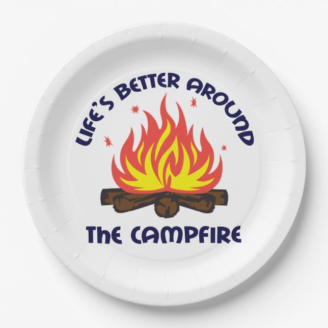 Around the Campfire Paper Plate (Front)