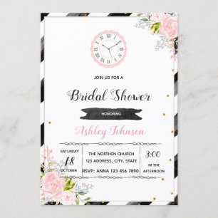 Around the clock party invitation