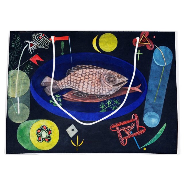 Around the Fish, Paul Klee Large Gift Bag (Front)