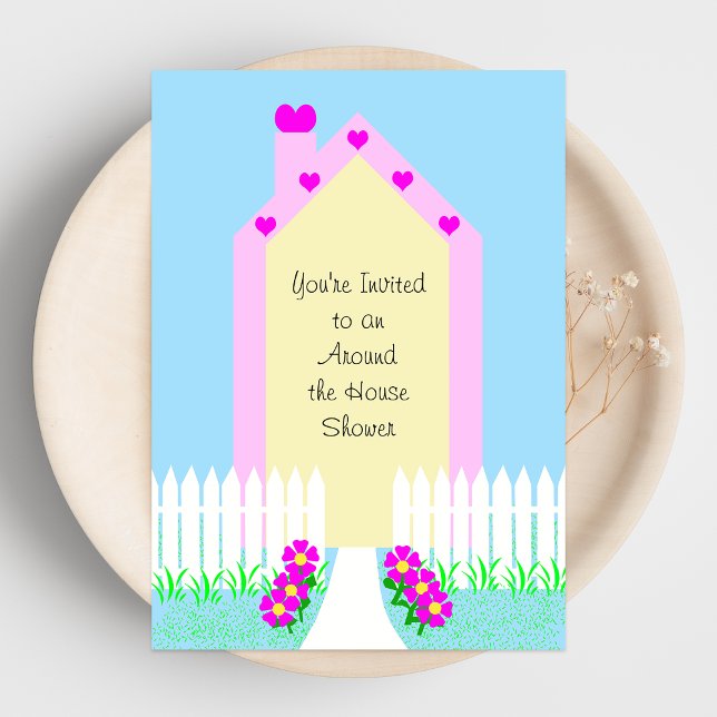 Around the House Bridal Shower Invitation -- House (Creator Uploaded)