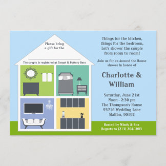 Around the House Shower Bridal Shower Invitation