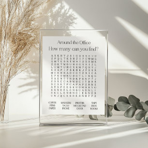Around the Office Word Search Poster
