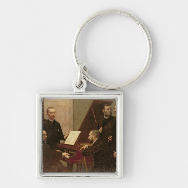 Around the Piano, 1885 Key Ring (Front)
